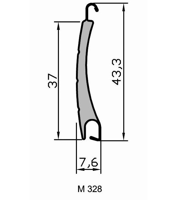 Roletové lamely - krycí výška 37 mm